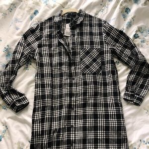 Flannel long sleeve dress